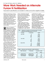 More Work Needed on Alternate Furrow N Fertilization