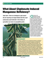 What About Glyphosate-Induced Manganese Deficiency?