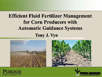 Efficient Fluid Fertilizer Management for Corn Producers with Automatic Guidance Systems