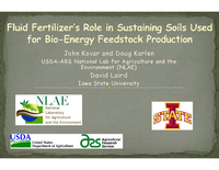 Fluid Fertilizer’s Role in Sustaining Soils Used for Bio-Energy Feedstock Production