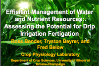Efficient Management of Water and Nutrient Resources: Assessing the Potential for Drip Irrigation Fertigation