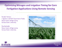 Optimizing Nitrogen and Irrigation Timing for Corn Fertigation Applications Using Remote Sensing