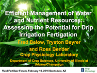 Efficient Management of Water and Nutrient Resources: Assessing the Potential for Drip Irrigation Fertigation