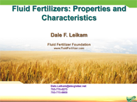 Fluid Fertilizers: Properties and Characteristics