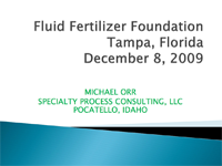 Fluid Fertilizer Foundation