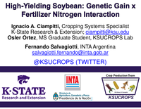 High-Yielding Soybean: Genetic Gain x Fertilizer Nitrogen Interaction